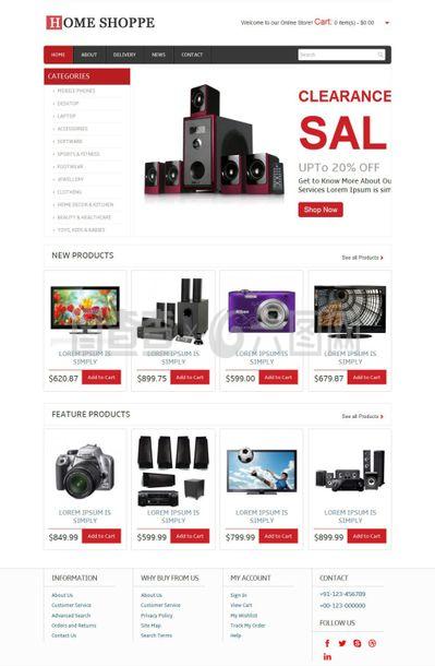 商城網(wǎng)頁模板