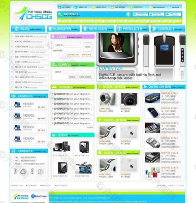 數碼商城門戶網站圖片